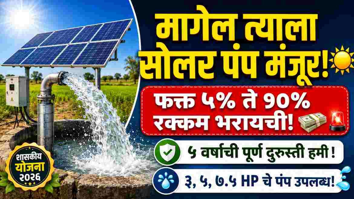 Magel Tyala Solar Krushi Pump Yojana Mahavitaran